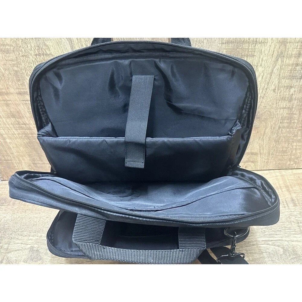 ThinkPad black computer bag with multiple compartments and pockets 16x13 Inches